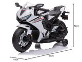 TURBO CHALLENGE - Honda CBR1000RR - Portador Eléctrico - 119178 - Moto - Blanco - Listo para Rodar - Máximo 30Kg - Plástico - Baterías Recargables - A Partir de 3 años