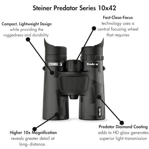 Steiner Prismáticos de Caza de la Serie Predator, 10x42 Nuevo Modelo