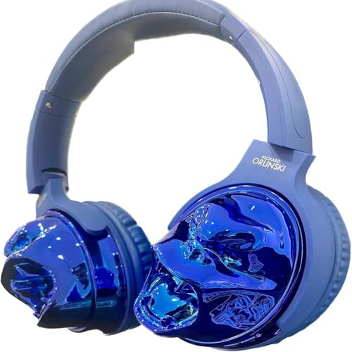 ORLINSKI Audífonos Bluetooth CAQKON1001-211-V2 2025, 40 mm, 6 Horas de Batería, Micrófono Integrado, Azul