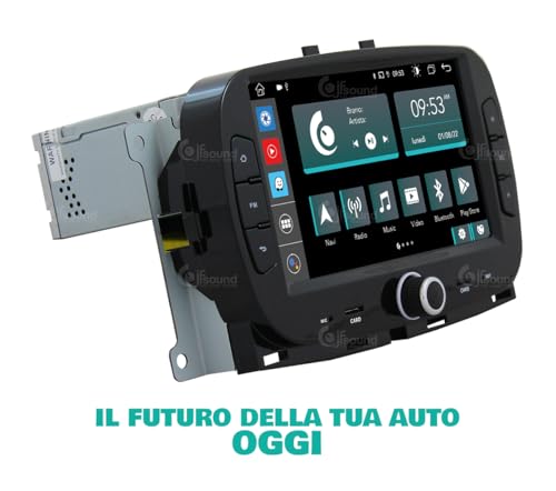 Radio de Coche para Fiat New 500 Android GPS Bluetooth WiFi USB Dab+ Touchscreen 7" 8core Carplay AndroidAuto