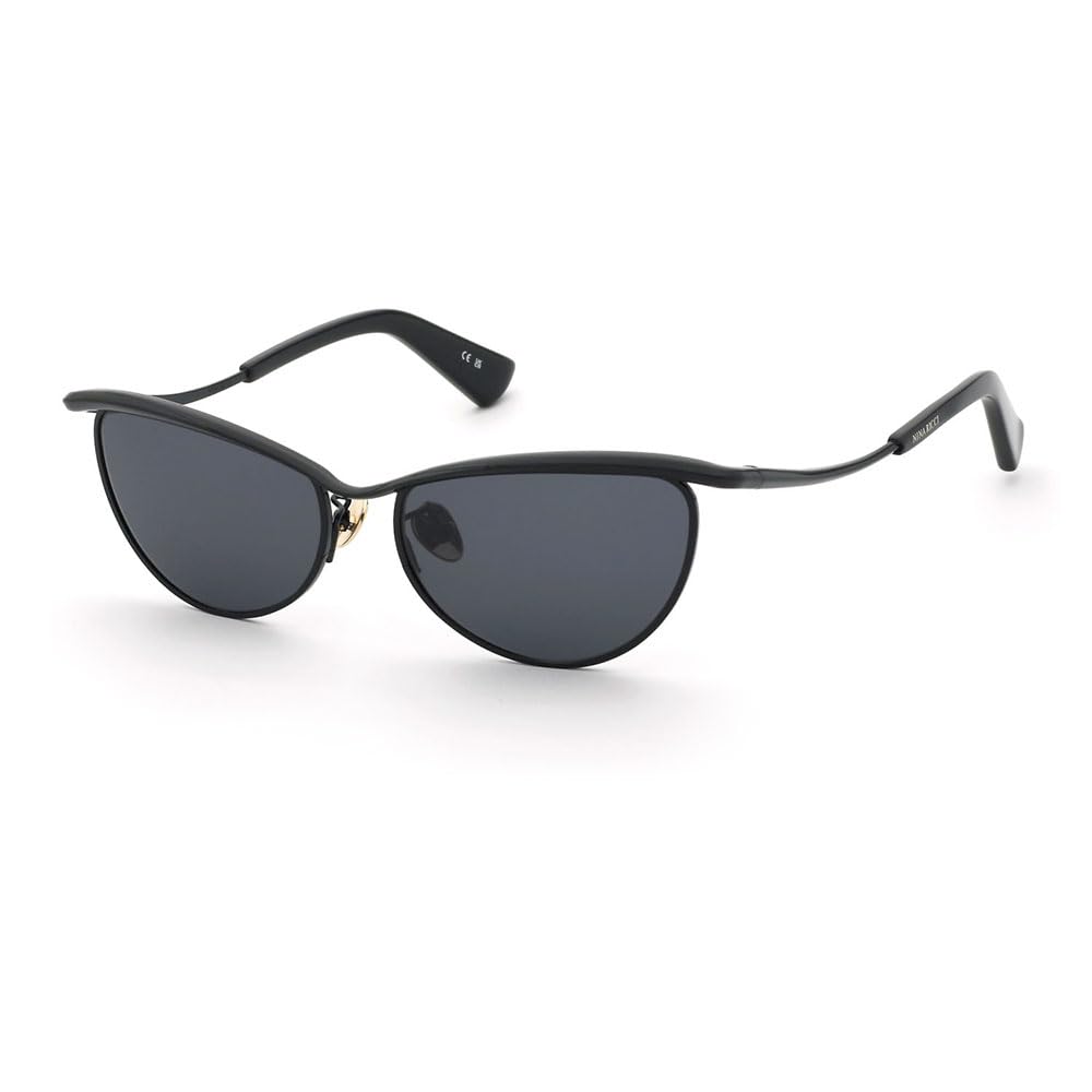 Nina Ricci, SUNGLASSES, SNR406-54-0530, TOTAL SHINY BLACK, Female
