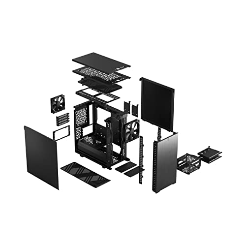 Fractal Design Define 7 Mini Black Brushed Aluminum/Steel Micro ATX Silent Mini Tower Computer Case