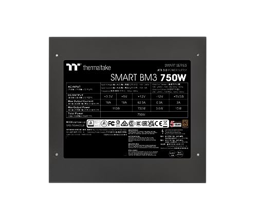 Thermaltake Smart BM3 750W Power Supply | Semi-Modular |80Plus Bronze | PCIe Gen 5