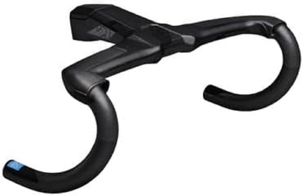 Shimano Bicicletas Manillar Vibe EVO +Anillas de la Marca BPH-Pro Accesorios de Ciclismo, Adultos Unisex, Negro, One Size