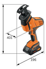 FEIN Sierra de sable a batería ASAS 18-21 K AS para separar distintos materiales, sobre todo en puntos de difícil acceso. Compatible con baterías AMPShare/Bosch18 V, sin baterías y cargador