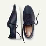 Fitflop Zapatillas de Tenis de Rally de Cuero Actualizado, Mujer, Midnight Navy, 37.5 EU