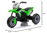 TURBO CHALLENGE - Honda - Portador Eléctrico - 119187 - Moto - Verde - Listo para Rodar - Máximo 25 kg - Plástico - Baterías Recargables - De 18 a 36 Meses