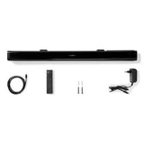 NEDIS Barra de Sonido | 2.0 | Programa DSP | 40 W | Schwarz - 1 x 3,5 mm / 1 x coaxial de Audio / 1 x Optisch / 1 x USB | 1 x HDMI (mit AR)