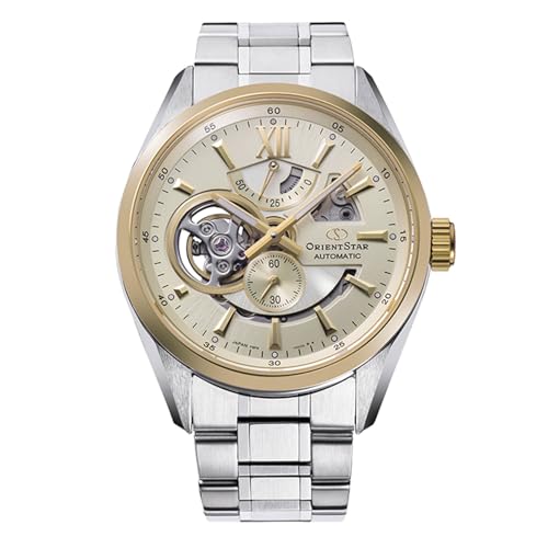 ORIENT STAR Reloj Analógico para Hombres de Automático con Correa en Acero Inoxidable RE-AV0124G00B