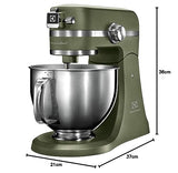 Electrolux Asistente de cocina modelo EKM5550, aparato de cocina con gancho amasador, protección contra salpicaduras, batidor de globos, tapa de fermentación, 1200 W, dos cuencos grandes de 2,9 litros