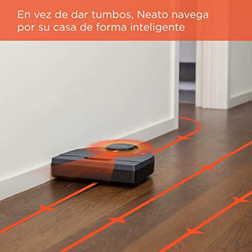 Neato Robotics D8 - Robot Aspirador Inteligente - Navegación láser - Batería de larga duración de 100 minutos - 700ml depósito de polvo - Auto Recarga - Ideal para suelos y alfombras