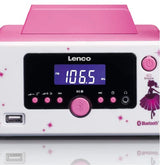 Lenco MC-020 Home Audio Mini System 10W Rosa, Blanco - Microcadena (Home Audio Mini System, Rosa, Blanco, Imagen, 10 W, FM,PLL, Azul)