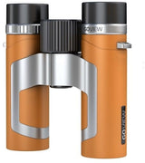 GoView ZOOMR 8x26 prismáticos pequeños y Ligeros (Aumento de 8X, Carcasa de magnesio, Incluye Adaptador para Smartphone y Accesorios) Sunset Naranja