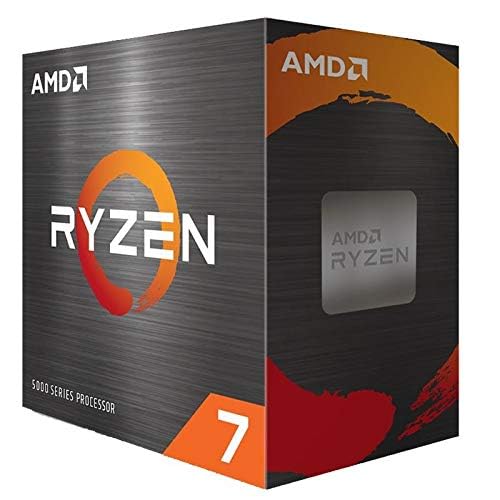 AMD Ryzen 7 5800X Procesador (8 núcleos/16 threads, 105W DTP, Socket AM4, 36 MB Caché, Reloj de aumento máx. hasta 4,7Ghz, no cooler)