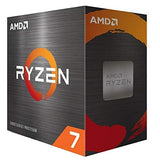 AMD Ryzen 7 5800X Procesador (8 núcleos/16 threads, 105W DTP, Socket AM4, 36 MB Caché, Reloj de aumento máx. hasta 4,7Ghz, no cooler)