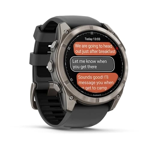 Garmin fēnix 8 Pro Zafiro, 47mm, Smartwatch Premium GPS Multideporte, Conectividad Satelital y LTE, Pantalla táctil AMOLED, Altavoz y micrófono Integrados, Mapas y hasta 15 días de autonomía, Grafito
