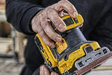 DEWALT DCW200NT-XJ - Lijadora Orbital XR 18V, 7 Velocidades, Sin cable, Motor sin escobillas, Bolsa para el polvo, Maletín TSTAK II, Sin Cargador/batería