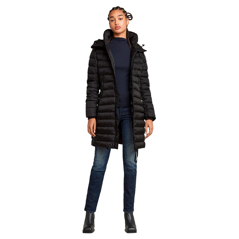 G-STAR Para Mujer Chaqueta ceñida con capucha Whistler Hedley, Negro (dk black D26405-B958-6484), S