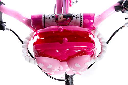 Huffy Bicicleta Pulgadas Minnie Luxury, Bebés niñas, Rosa, 16 pollici