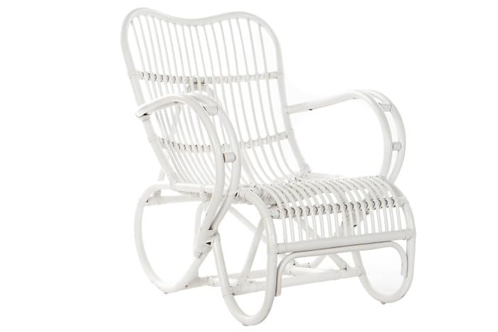 Mecesdora de Ratan Blanca 75x85x85 cm
