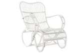 Mecesdora de Ratan Blanca 75x85x85 cm