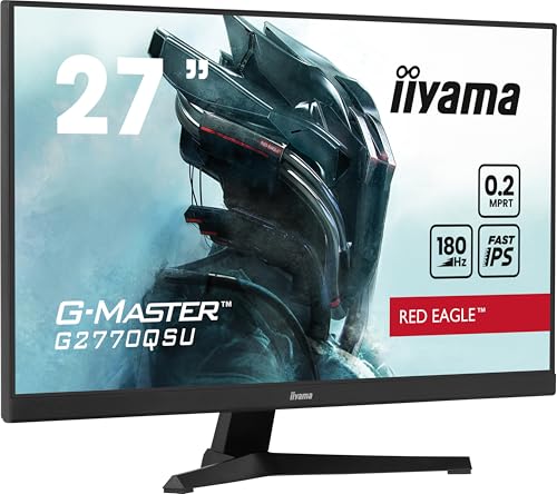 Écran PC - IIYAMA - G2770QSU-B6 - 27 QHD - Fast IPS - 180Hz - 0,2ms - HDMI/DP/USB HUB - Haut-parleurs - Noir