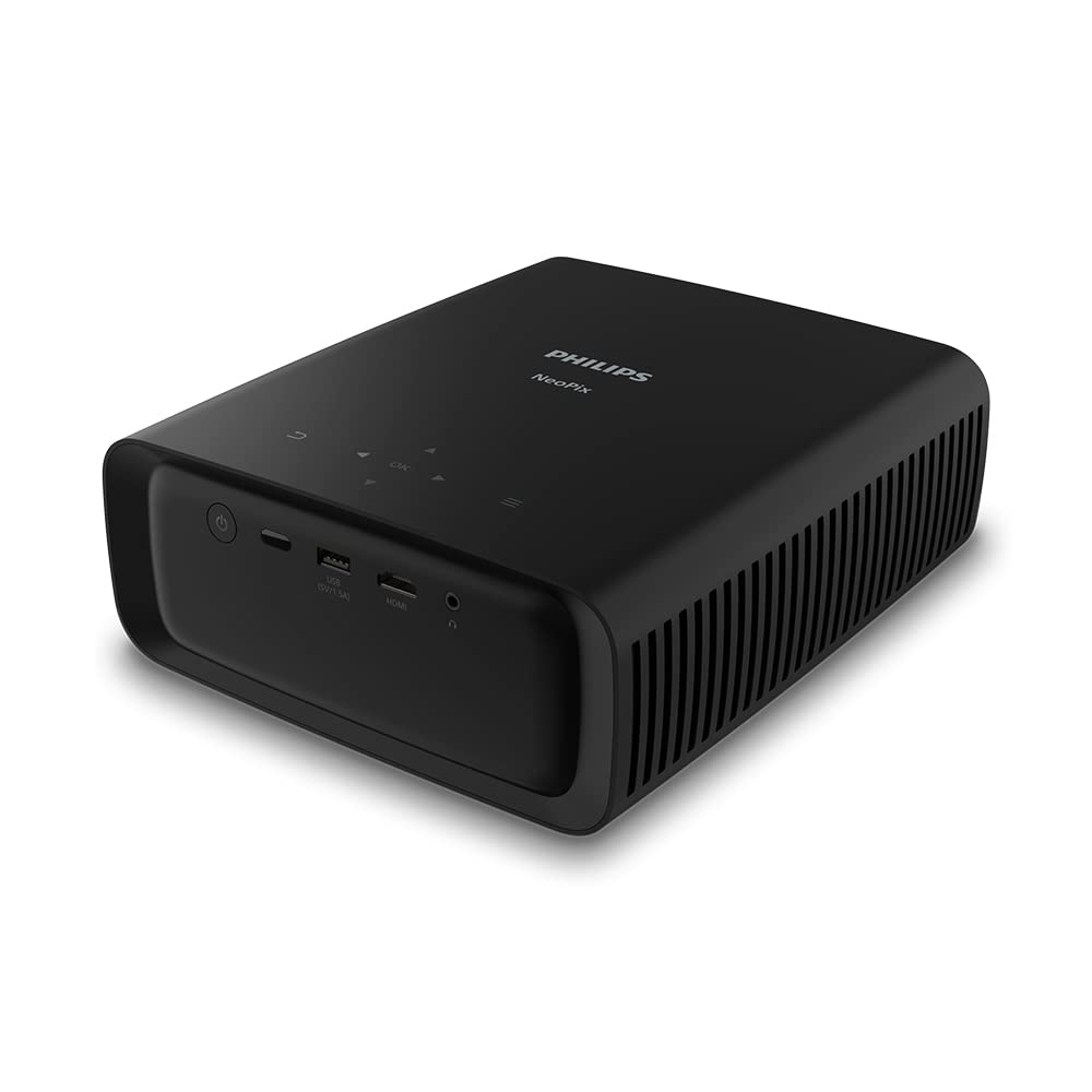 NeoPix 320, un proyector Inteligente True Full HD 1080p Nativo, con Aplicaciones precargadas, Reproductor Multimedia, Wi-Fi de Doble Banda, Bluetooth y un Potente Sistema de Audio 2.1
