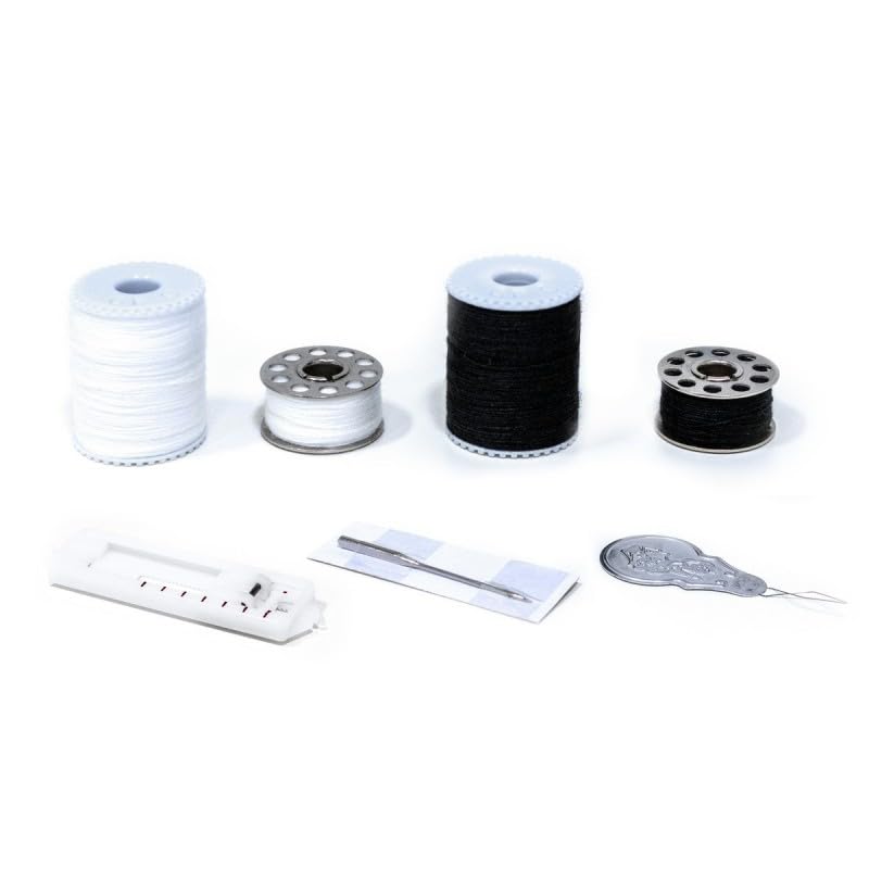 Ufesa SW2002 Deluxe Máquina de Coser con 20 Puntadas, 2 Velocidades, Luz de Costura, Pedal/Interruptor Manual, 12V de Potencia Plástico Blanco / Gris