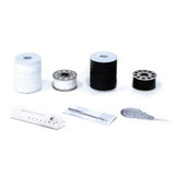 Ufesa SW2002 Deluxe Máquina de Coser con 20 Puntadas, 2 Velocidades, Luz de Costura, Pedal/Interruptor Manual, 12V de Potencia Plástico Blanco / Gris