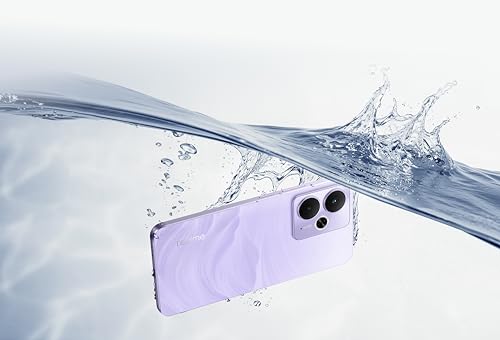 realme 14T Smartphone 5g, 8+256GB,Batería 5260 mAh,Procesador Dimensity 6300,IP69, Cámara de 50MP,Pantalla AMOLED para Esports de 120 Hz,Morado relámpago,Exclusivo de Amazon (Sin Adaptador)