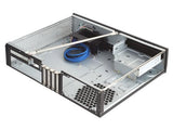 Silverstone SST-ML03B - Caja de ordenador de sobremesa (HTPC, micro-ATX, 1 x USB 3.0, interruptor de encendido/apagado integrado), negro