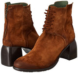 Felmini - Panarea D342 - Heeled women's boots Cognac suede - 39 EU Size