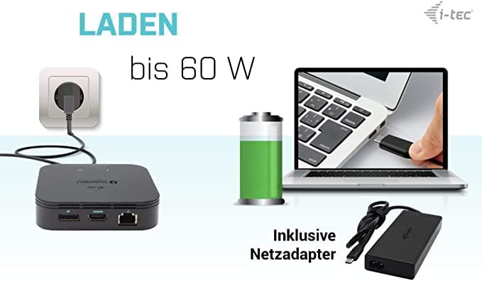 Hub USB i-Tec C31TRI4KDPDPRO100 Negro