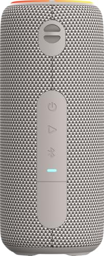 Silva Schneider Altavoz Bluetooth PBS 3600 BT | 200 W | IPX7 Resistente al Agua | TWS & LED-RGB | batería de 3600 mAh | hasta 7 Horas de autonomía | Gris Claro