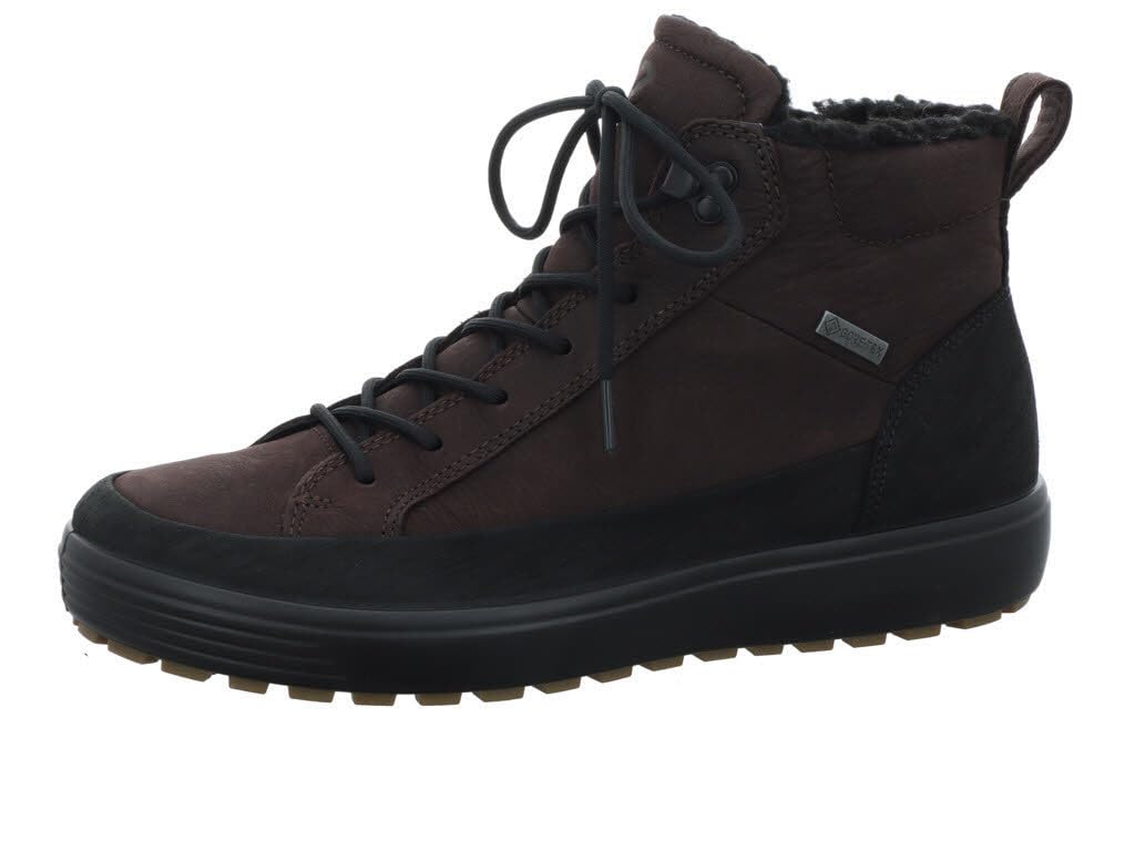 ECCO Soft 7 Tred, Bota Moderna Hombre, Black/Mocha, 42 EU