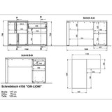 Germania Conjunto de Muebles de Oficina, BxHxT: 320x197x117 cm