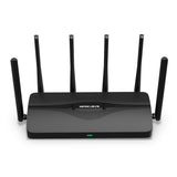 MERCUSYS MR47BE-Router Wi-Fi 7 de Triple Banda BE9300,5760 Mbps en Banda 6G,Operación Multi-Link(MLO),4× Puertos 2.5G, 320 MHz,4KQAM,EasyMesh,6 Antenas,WPA3,App config 【Nuevo】