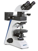 KERN Optics - Microscopio polarizador para usuarios flexibles y profesionales, Infinity, tubo binocular, halógeno de 12 V/50 W, luz, 6 V/20 W, luz translúcida