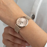 LOTUS Reloj Mujer 18733/1 Minimalist Caja de Acero Inoxidable 316l Rosa Correa de Acero Inoxidable 316l Rosa
