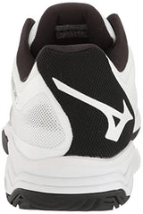 Mizuno Wave Exceed Light para Hombre, Blanco/Negro, 11.5, Blanco/Negro, 45 EU