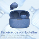 Sony Auriculares LinkBuds S True Wireless Noise Cancelling, Conexión Bluetooth multipunto, Micrófono para Llamadas de teléfono, Bluetooth 5.2, Azul Tierra