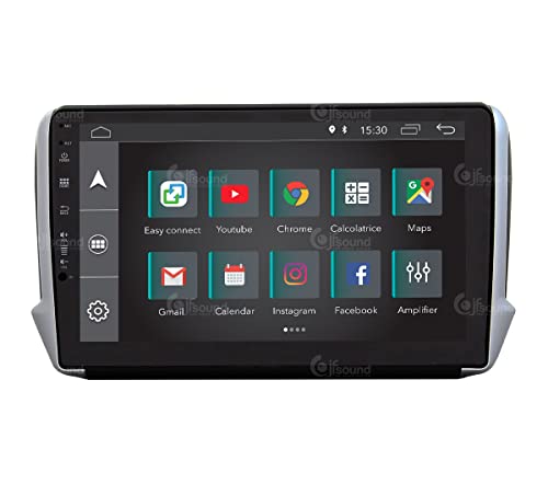 Radio de Coche para Peugeot 2008 208 Android GPS Bluetooth WiFi USB Dab+ Touchscreen 10" 4core Carplay AndroidAuto