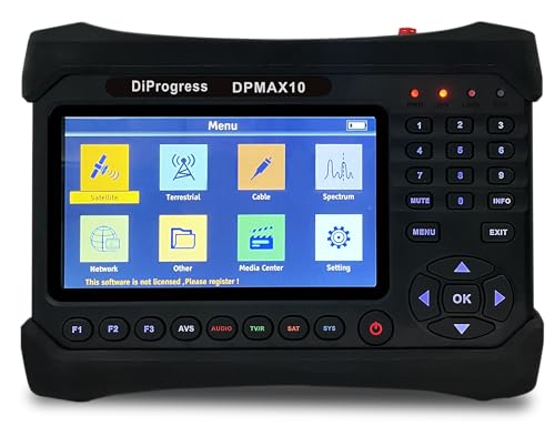 DIPROGRESS Medidor de Campo DVB-T2 DVB-S2 HEVC 10bit DCSS - DPMAX10