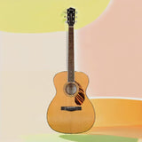 Fender Orquesta PO-220E, diapasón Ovangkol, natural con estuche