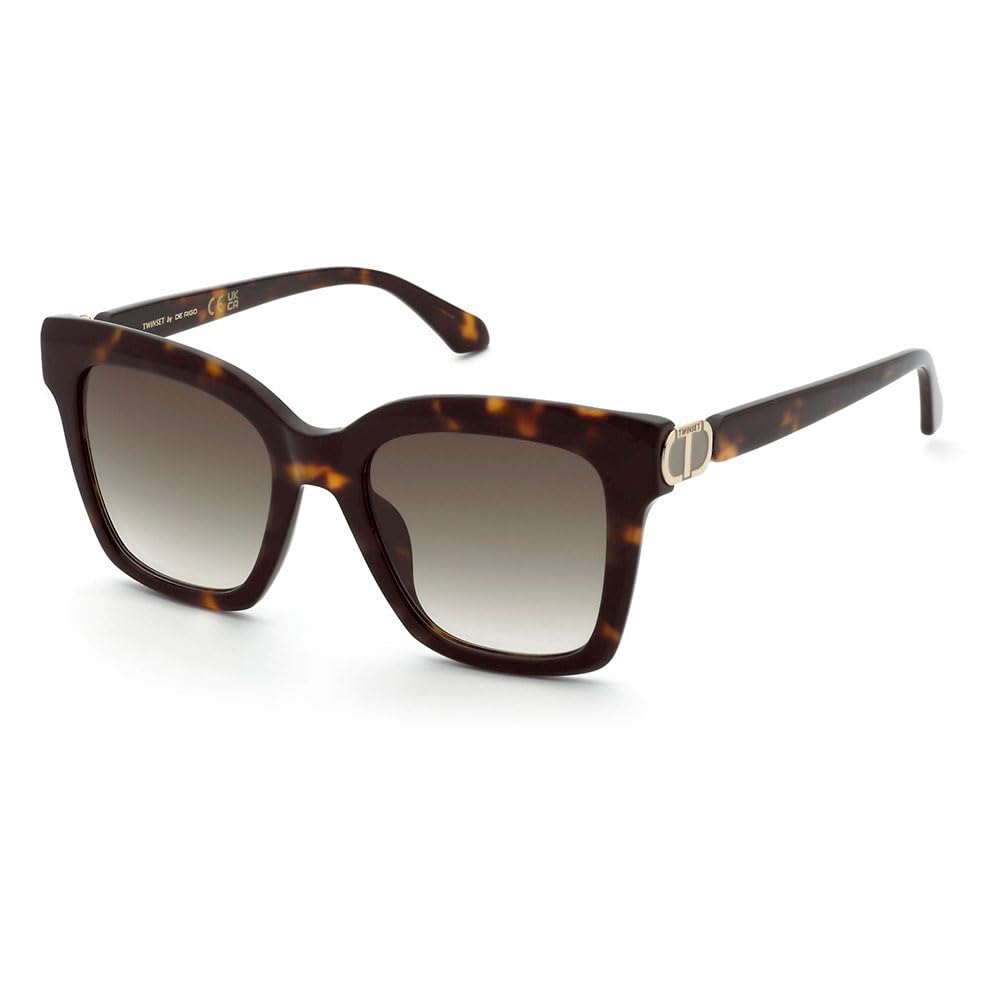 Twinset, SUNGLASSES, STW096-52-04BL, DARK HAVANA, Female