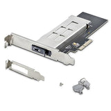 StarTech.com Tarjeta PCIe x4 a SSD NVMe M.2 - Rack Móvil Backplane con Bandeja Removible Hot Swap Intercambiable en Caliente - Bahía de Unidad PCIe 4.0/3.0 - con Llave (M2-Removable-PCIE-N1)