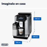 De'Longhi Perfetto Primadonna Soul ECAM612.55.SB Cafetera Superautomática Café y Cappuccino con Sistema de Leche LatteCrema, Tecnología Bean to Cup, 18 Bebidas, App Control