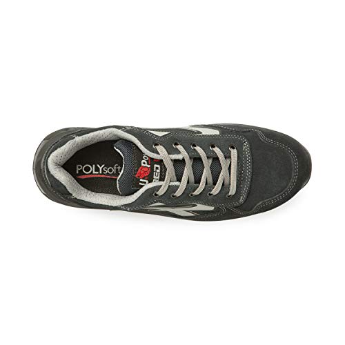 U-Power Red Lion Emotion, zapatos de seguridad unisex, ligeros, flexibles, de cuero antipinchazos, con inserto Infinergy, con puntera de aluminio - Blue 43
