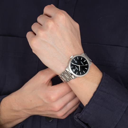 Festina Reloj Hombre F20435/3 Calendario Titanium Caja de Titanio Titanio Correa de Titanio Gris