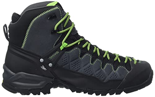 SALEWA MS ALP TRAINER MID GTX, Botas de senderismo Hombre, Onyx Pale Frog, 40.5 EU